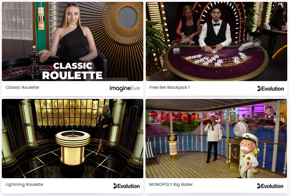 Le casino en direct Madnix