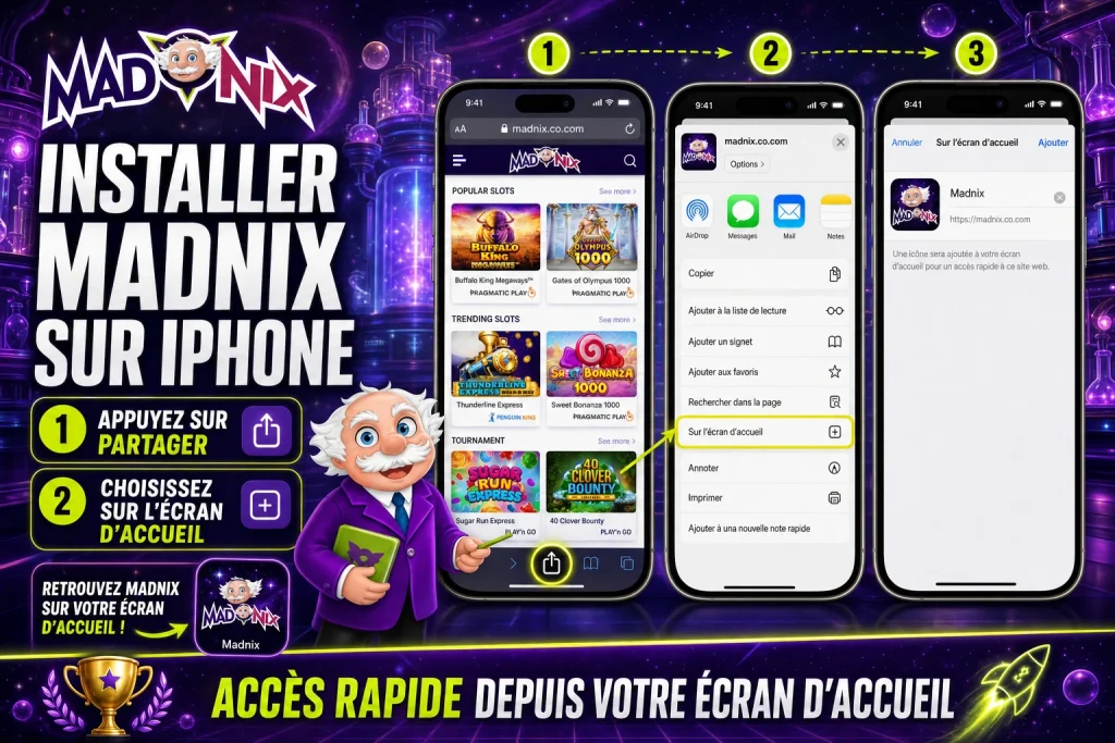 Installer Madnix sur iPhone